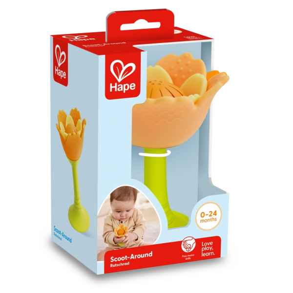Дрънкалка и гризалка за зъби Hape, Оранжево цвете-tONlV.jpeg