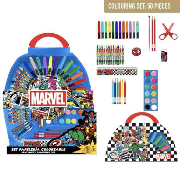 Ученически комплект за рисуване Cerda, Marvel син 50 части-tRwSp.jpeg