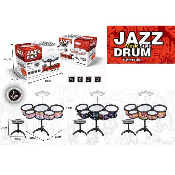 Детски голям комплект барабани, 5 бр. със стол-tStAJ.jpeg