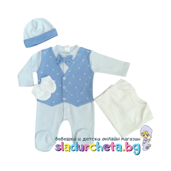 Бебешки комплект Светли, Звезди син/бял-tTdgq.png