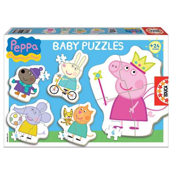 Пъзел Educa, Пепа Пиг и приятели, 3/4/4/4/5 части-tWl5z.jpeg