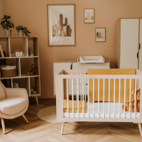 Детска стая Baby Sofie с гардероб 2 крила + матрак 60/120 см, с кошара бук-tY6SU.png