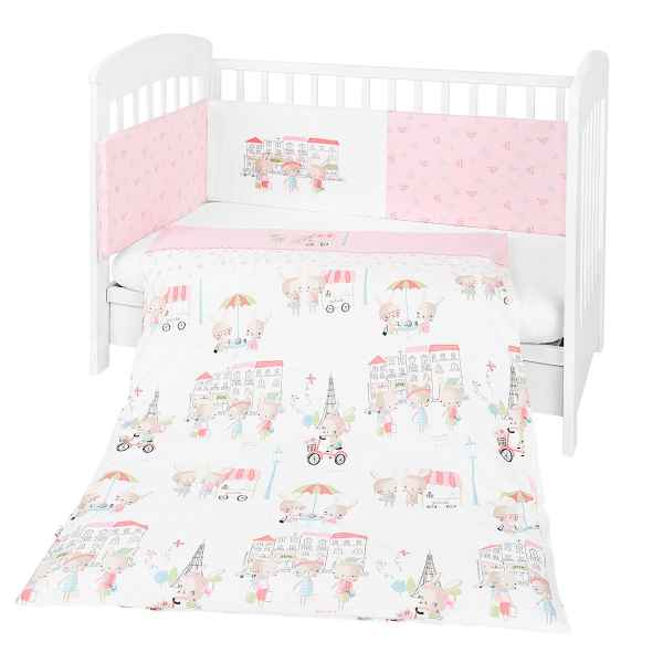 Бебешки спален комплект Kikka Boo 2 части EU style, Day in Paris -tuX9z.jpg