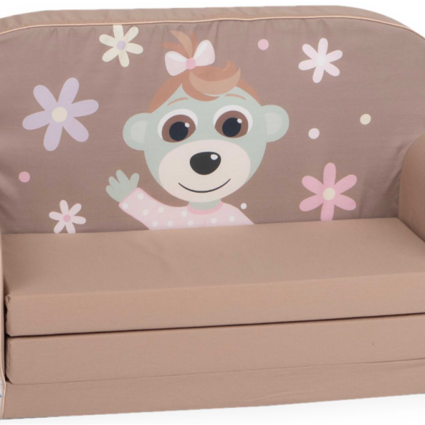 Детски двоен диван Delta Trade, Маймунка момиче бежов-tv1vO.png