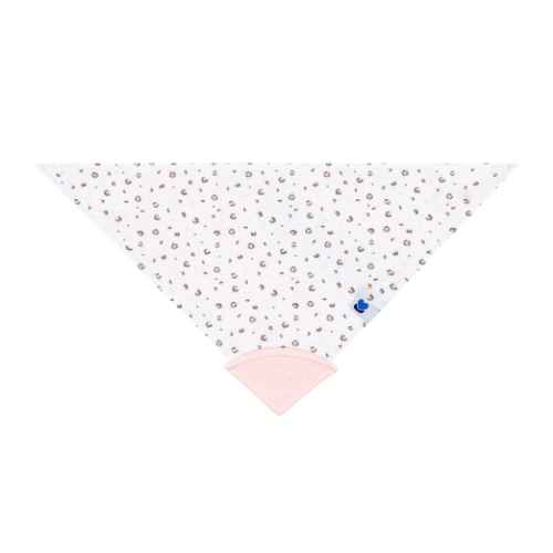 Лигавник-бандана с чесалка Kikka Boo Savanna, Pattern Pink