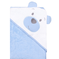 Хавлия с качулка Sunny Kids, Мече в бяло/ светлосиньо-uHDlM.png