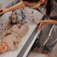 Бебешка кошара Next to me 3 в 1 Lionelo Leonie Plus люлееща се, Beige Sand-uHFtn.jpeg