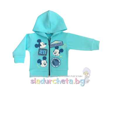 Детски суитшърт Светли, син