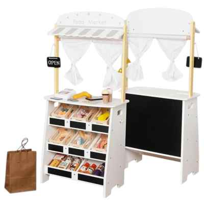 Детски магазин и театър 2 в 1 Ginger Home, бял