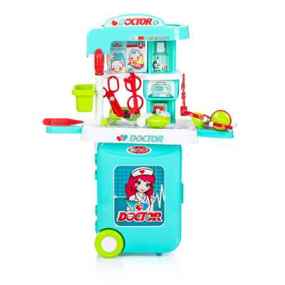 Лекарски комплект 3 в 1 Chipolino, куфарче и масичка