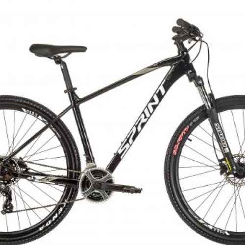 Велосипед Sprint Maverick 29, Черен гланц/бяло