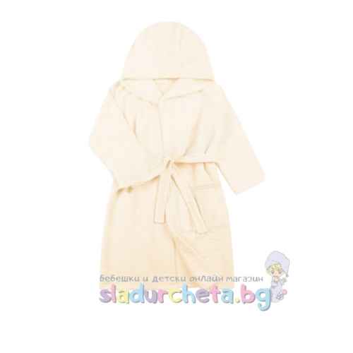 Детски халат Sunny Kids, екрю