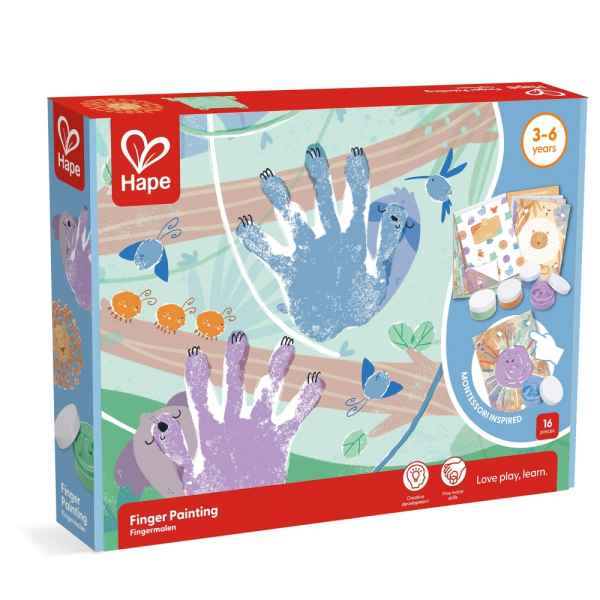 Творчески комплект Hape, Рисуване с пръсти, 16 части-uXKHU.jpeg