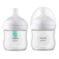 Комплект за новородено Philips AVENT с 4 шишета за хранене Natural Response, 0м+, 1м+, с биберони без протичане, клапа AirFree, залъгалка Ultra Soft и четка за почистване-uXQzS.png