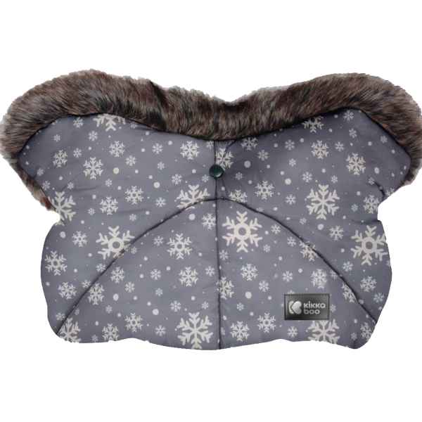 Ръкавица за количка Kikka Boo Shiny Nylon, Snow Flakes-uYuEr.jpg