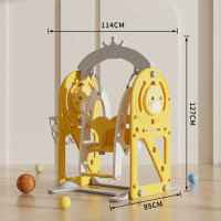 Детска люлка с баскетболен кош и интерактивни елементи Feelkids, жълта-uyX6c.jpeg