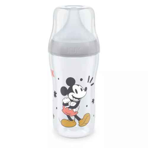 Шише Nuk Perfect Match, 3+ м РР 260 мл. със силиконов биберон за хранене M, Disney Mickey