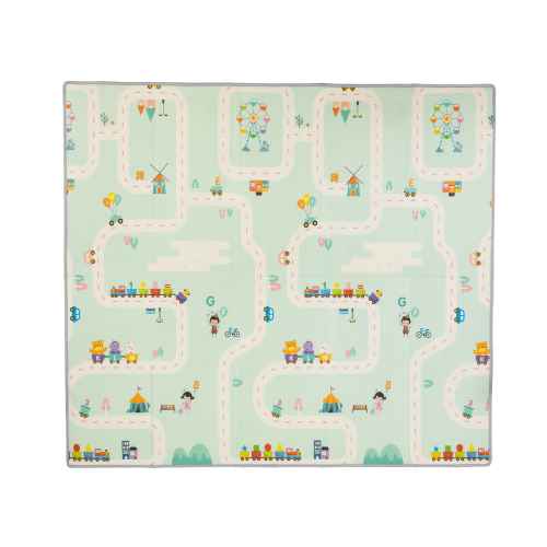 Детско килимче за игра Chipolino Лунапарк, 142×142 см