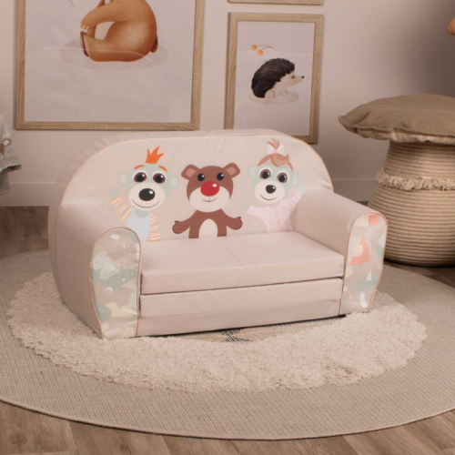 Детски двоен диван Delta Trade, Приятели геометрични фигури