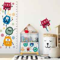 Комплект 4 броя стикери Ginger Home MONSTER, за декорация-vE51J.jpeg