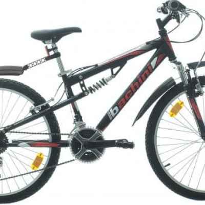 Детски велосипед Bachini Speed FSP 24, черен/ червен