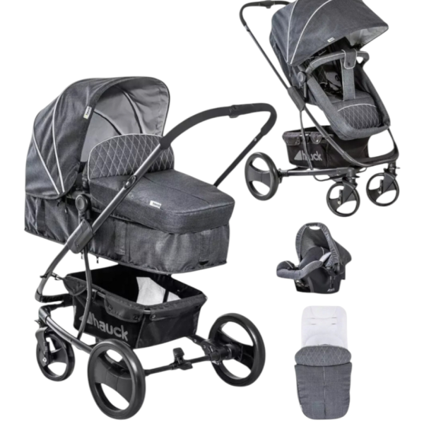 Комбинирана бебешка количка 3в1 Hauck Pacific 4 Shop N Drive, Melange Charcoal-vvaZJ.png