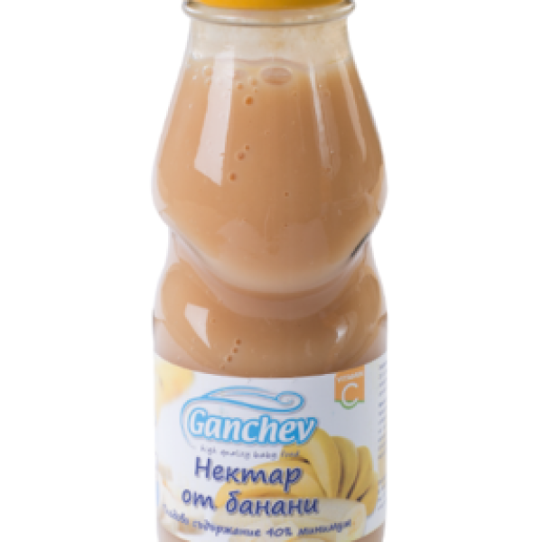Бебешки нектар Ganchev, Банани 4м 250 мл-w083C.png