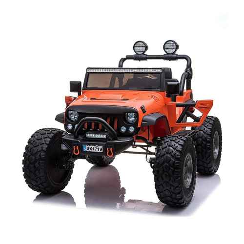 Акумулаторен джип JJ Jeep 4x4, двуместен оранжев