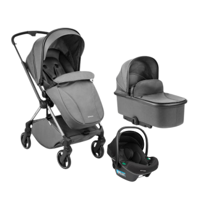 Комбинирана бебешка количка 3в1 Kikka Boo Lanah, Grey РАЗПРОДАЖБА