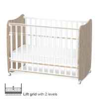 Бебешко легло Lorelli Stars 60x120 см, Бяло+Milky green-wGBmG.jpeg