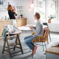 Шезлонг за столче за хранене 2в1 Hauck Alpha+ Bouncer, Deluxe sand-wH1kt.jpeg