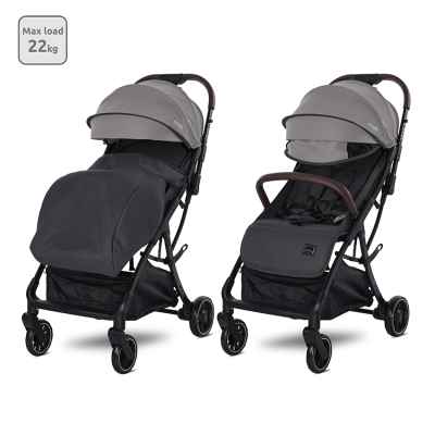 Лятна бебешка количка Lorelli MINORI с Автоматично сгъване, Grey Jasper