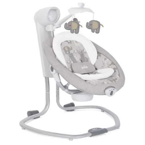 Бебешка люлка 2 в 1 Joie serina™ swivel, Elephant Duo