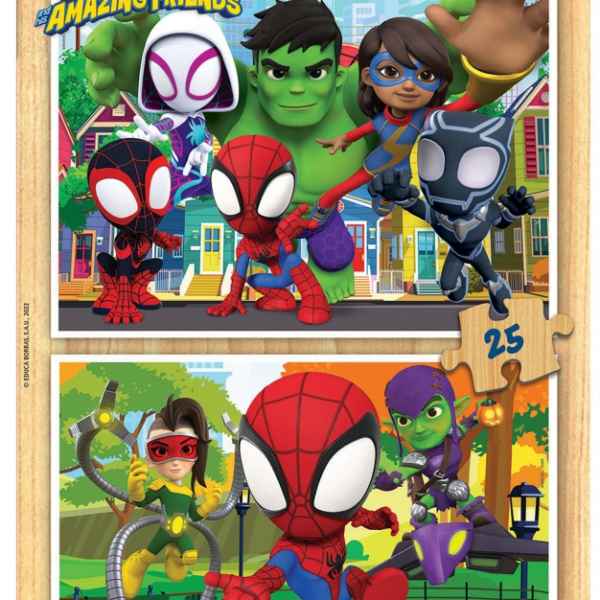 Пъзел Educa, Спайдърмен и неговите невероятни приятели, 2 х 25 части-wf4pW.jpeg