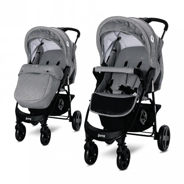 Лятна бебешка количка Lorelli Daisy Basic, Cool grey + покривало-whvzZ.png