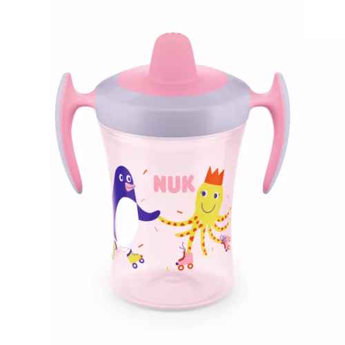 Чаша NUK Evolution Trainer Cup, 230мл, 6+м, розова
