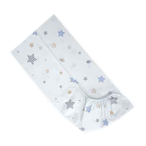 Чаршаф с ластик Lorelli  70/140+15 см, Bear with swing Blue