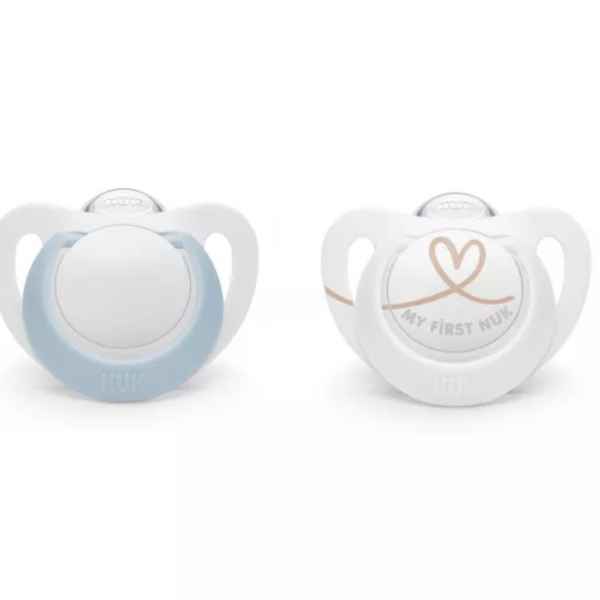 Силиконова залъгалка NUK Star, 0-6м, момче, 2бр-xA0GR.jpeg