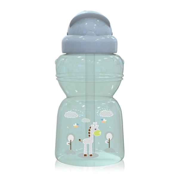 Спортна бутилка със сламка Lorelli Animals 325ml, Mint green-xJgch.jpg