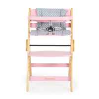 Дървено столче за хранене Cangaroo Caramel, розово-xP9UR.jpeg