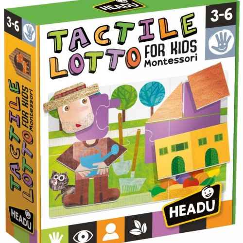 Детски пъзел Монтесори Headu, Тактилно лото