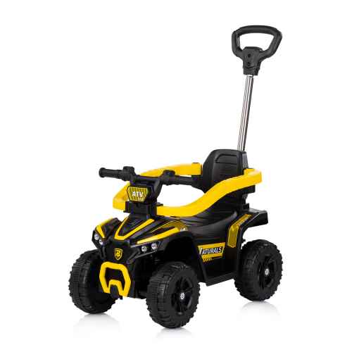 Количка за яздене с дръжка Chipolino ATV, жълта