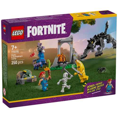 Конструктор LEGO Fortnite, Лагерът на Peely и Sparkplug