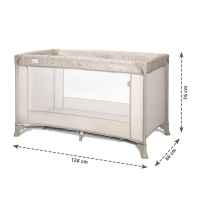 Бебешка кошара 1 ниво Lorelli Carina, Grey Stars-xklm7.jpeg