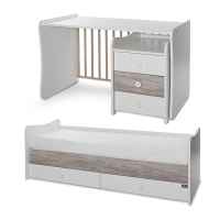 Бебешко легло Lorelli MAXI PLUS NEW 70/160, БЯЛО/АРТ-3BOX-xlwwK.jpeg
