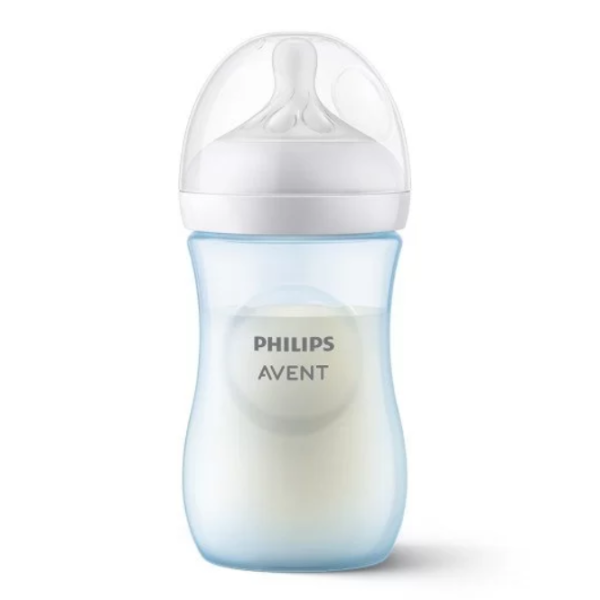 Шише за храна Philips Avent Natural Response 3.0 с биберон 1м+, 260 мл, Син-xyIxt.png
