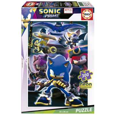 Пъзел Educa, Sonic Prime Neon, 300 части