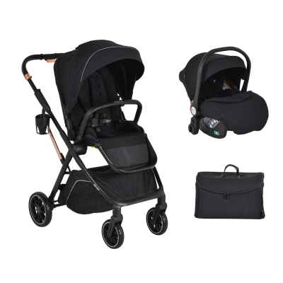 Комбинирана бебешка количка 2в1 Moni Bingo, Anthracite