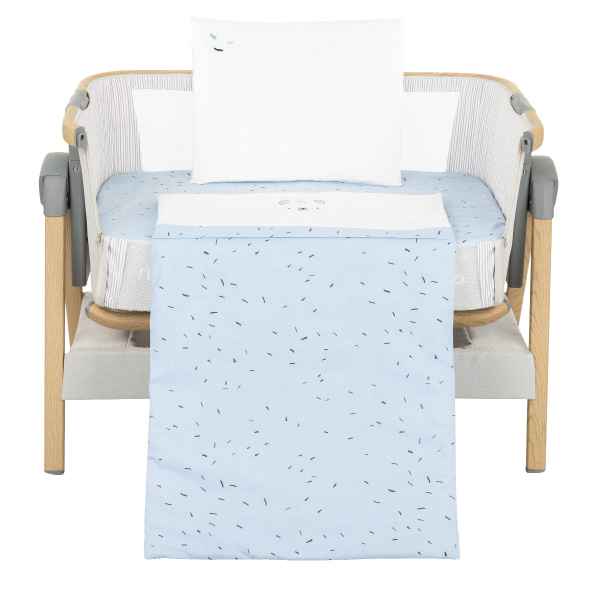 Бебешки спален комплект за мини-кошара Kikka Boo 5 части, Bear with me Blue-yPJKy.jpg