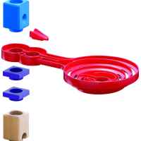 Комплект дървена писта Hape, Quadrilla, Двустранна спирала, 9 части-yT7Ym.jpeg